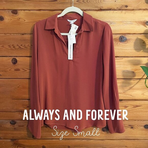 NWT - Always and Forever - Blouse Size Small - NEW with tags! - Picture 1 of 7